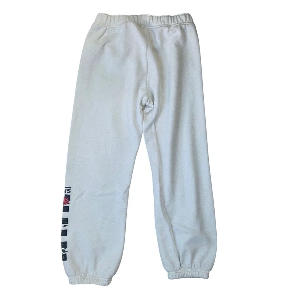 Vans Girls Jogger Sweatpants Bundle Purple Tie Dye White Floral Logo Small Med